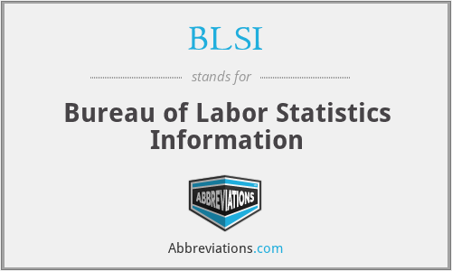 BLSI - Bureau of Labor Statistics Information