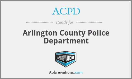 ACPD - Arlington County Police Department