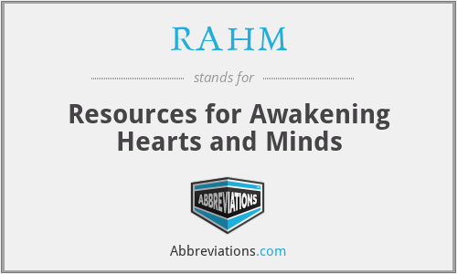 RAHM - Resources for Awakening Hearts and Minds