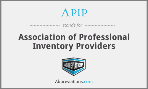 APIP - Association of Professional Inventory Providers