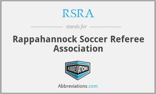 RSRA - Rappahannock Soccer Referee Association