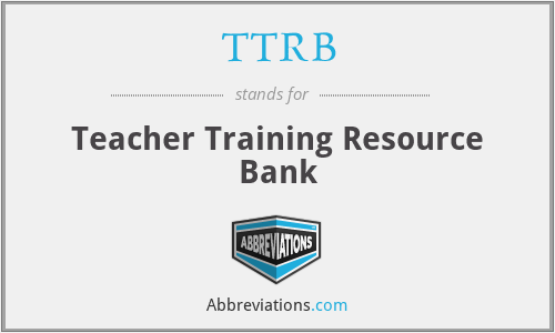 TTRB - Teacher Training Resource Bank