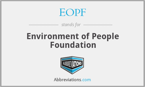 EOPF - Environment of People Foundation