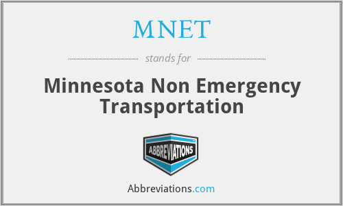 MNET - Minnesota Non Emergency Transportation