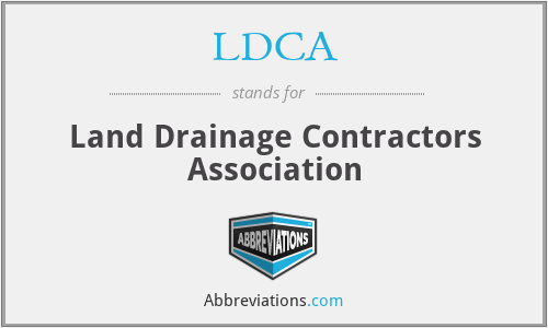 LDCA - Land Drainage Contractors Association