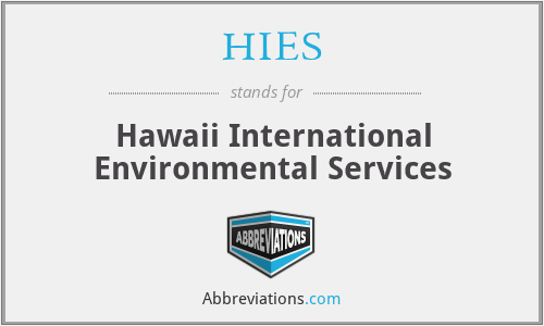 HIES - Hawaii International Environmental Services