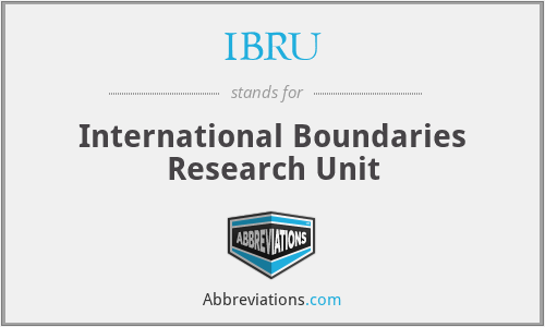 IBRU - International Boundaries Research Unit