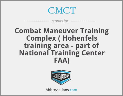 CMCT - Combat Maneuver Training Complex ( Hohenfels training area - part of National Training Center FAA)