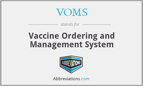 VOMS - Vaccine Ordering and Management System