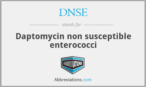 DNSE - Daptomycin non susceptible enterococci