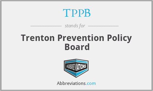 TPPB - Trenton Prevention Policy Board