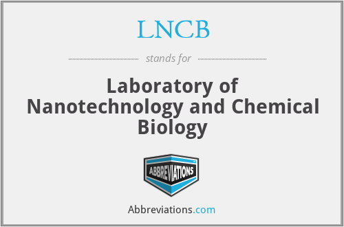 LNCB - Laboratory of Nanotechnology and Chemical Biology