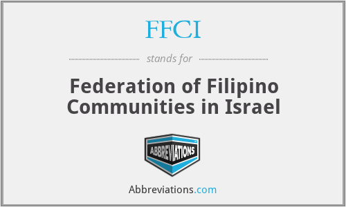 FFCI - Federation of Filipino Communities in Israel