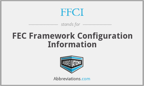 FFCI - FEC Framework Configuration Information
