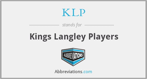 KLP - Kings Langley Players