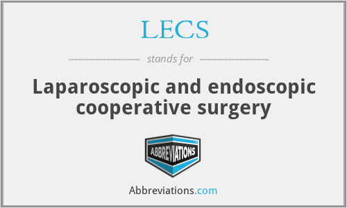 LECS - Laparoscopic and endoscopic cooperative surgery