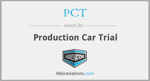 PCT - Production Car Trial