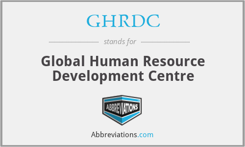 GHRDC - Global Human Resource Development Centre