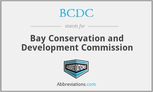 BCDC - Bay Conservation and Development Commission
