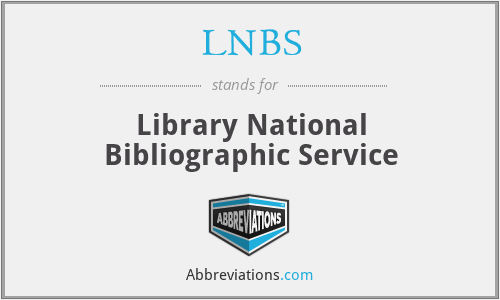 LNBS - Library National Bibliographic Service