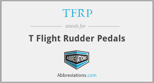 TFRP - T Flight Rudder Pedals
