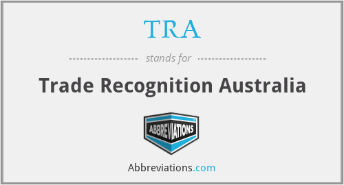 TRA - Trade Recognition Australia