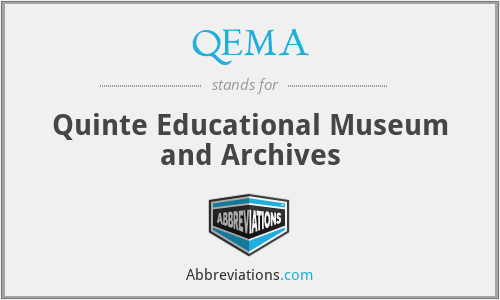 QEMA - Quinte Educational Museum and Archives
