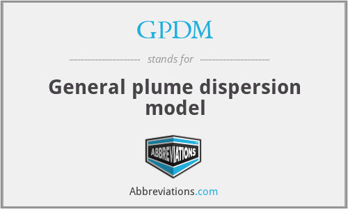 GPDM - General plume dispersion model