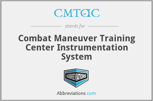 CMTC-IC - Combat Maneuver Training Center Instrumentation System