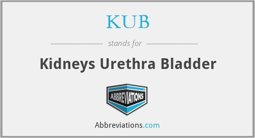 KUB - Kidneys Urethra Bladder