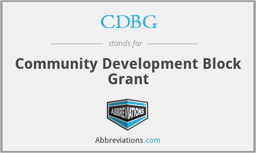 CDBG - Community Development Block Grant