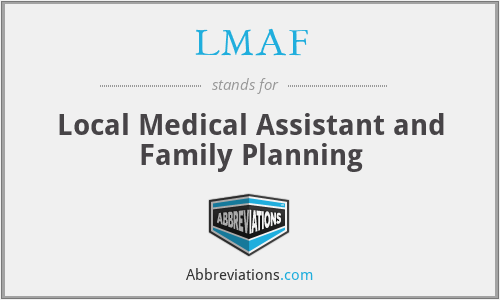 LMAF - Local Medical Assistant and Family Planning