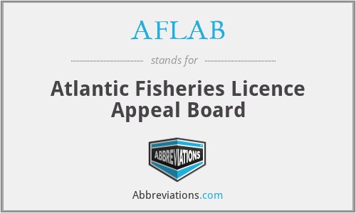 AFLAB - Atlantic Fisheries Licence Appeal Board