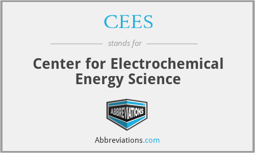 CEES - Center for Electrochemical Energy Science