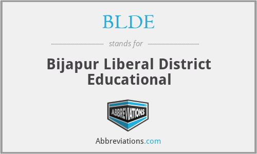 BLDE - Bijapur Liberal District Educational