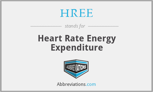 HREE - Heart Rate Energy Expenditure