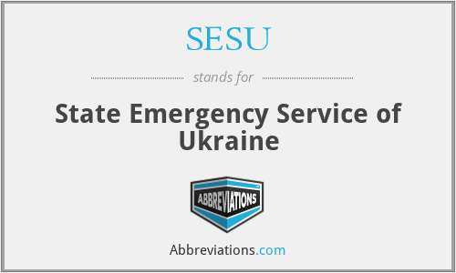 SESU - State Emergency Service of Ukraine