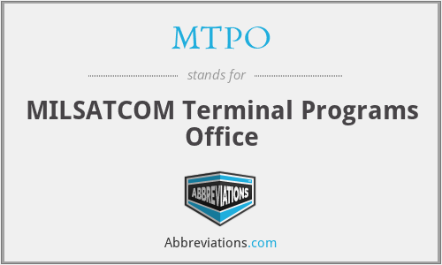 MTPO - MILSATCOM Terminal Programs Office