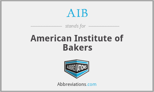 AIB - American Institute of Bakers