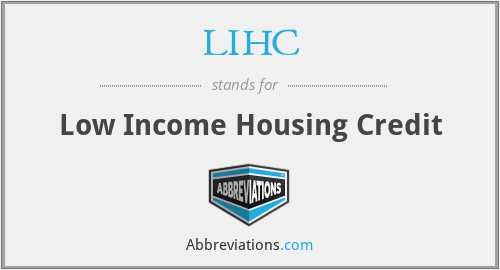 LIHC - Low Income Housing Credit