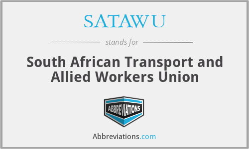 SATAWU - South African Transport and Allied Workers Union