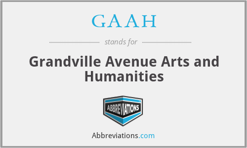 GAAH - Grandville Avenue Arts and Humanities