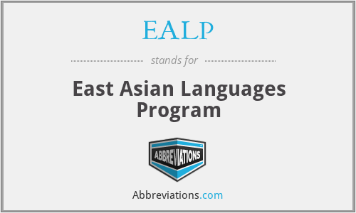 EALP - East Asian Languages Program