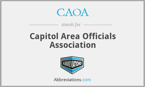 CAOA - Capitol Area Officials Association