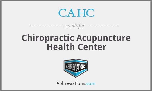 CAHC - Chiropractic Acupuncture Health Center