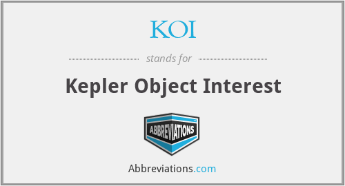 KOI - Kepler Object Interest