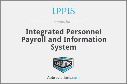 IPPIS - Integrated Personnel Payroll and Information System