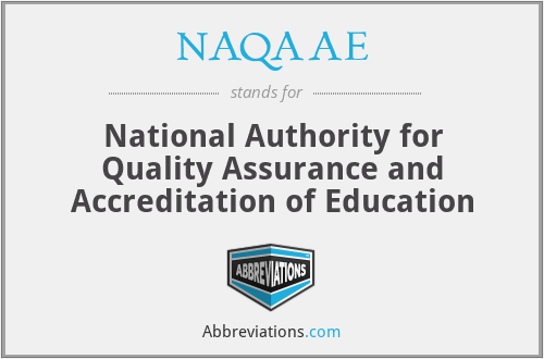 NAQAAE - National Authority for Quality Assurance and Accreditation of Education