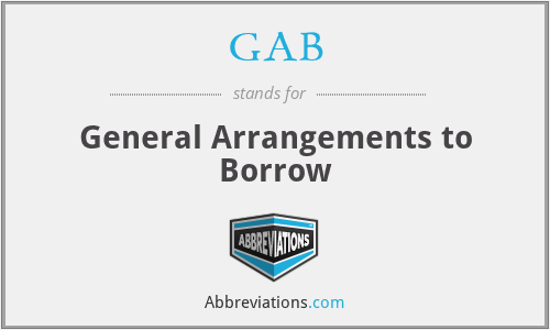 GAB - General Arrangements to Borrow