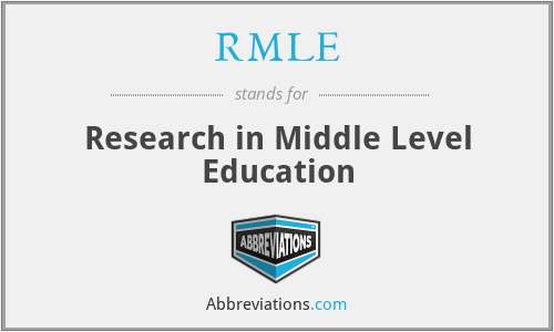 RMLE - Research in Middle Level Education